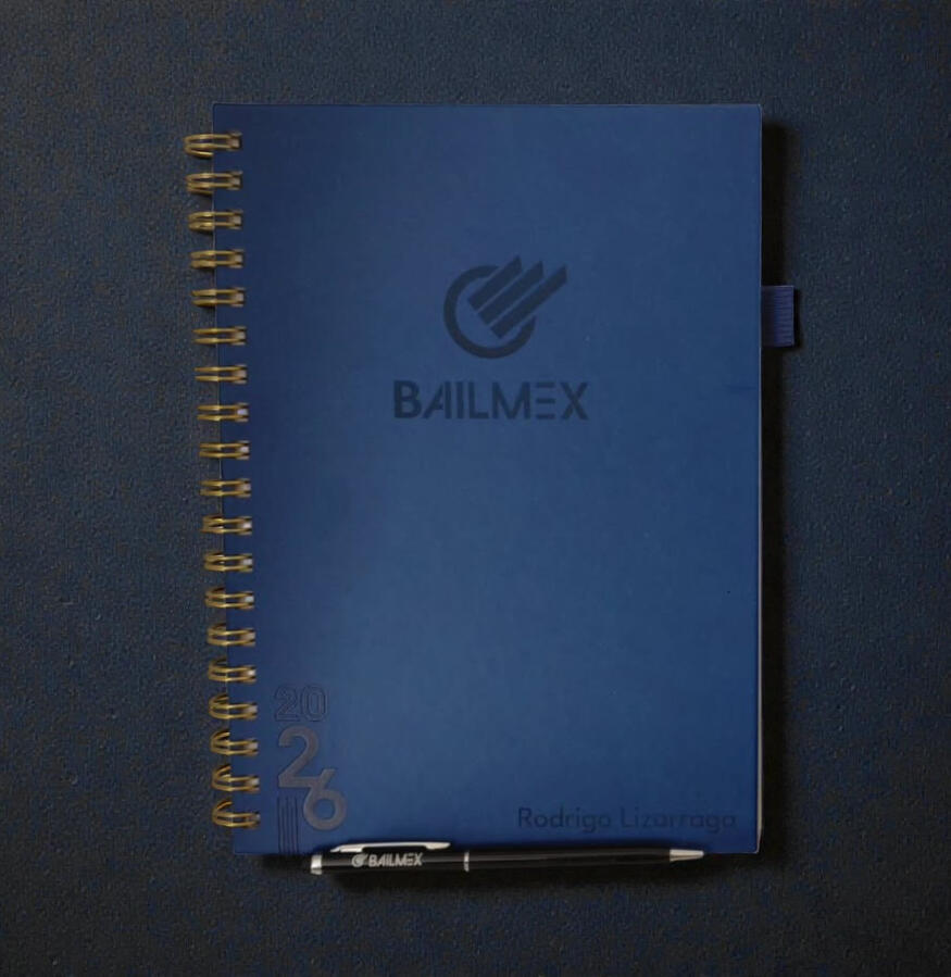Agenda Boligrafo GRrabado Laser